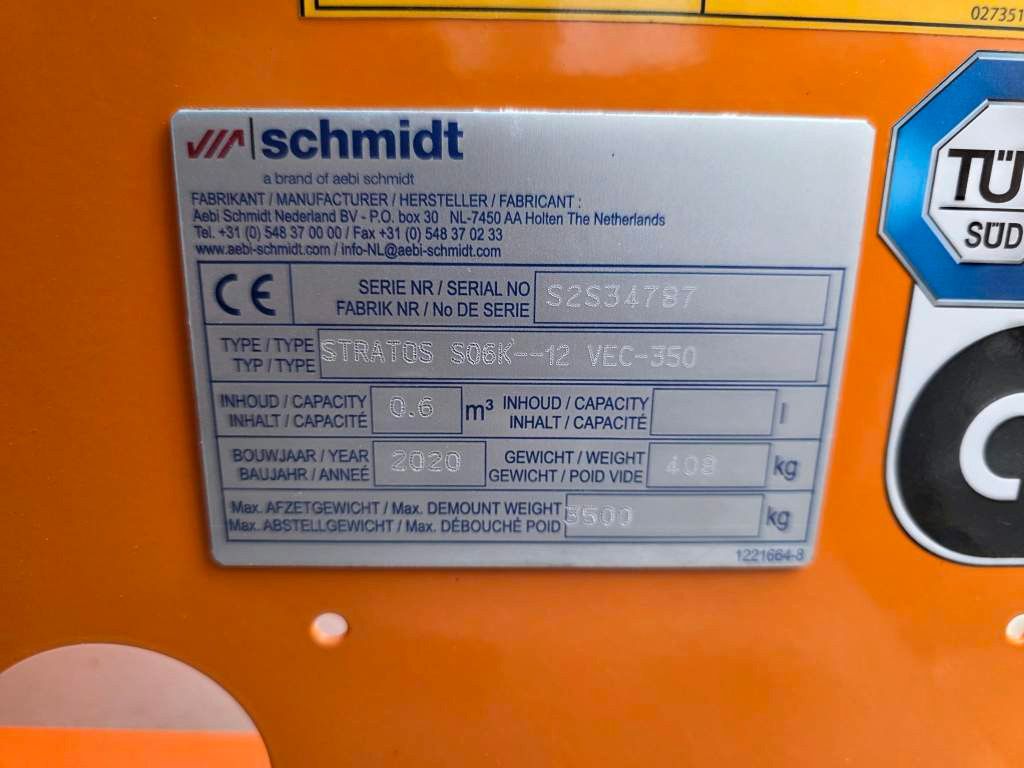Fahrzeugabbildung Schmidt Schmidt Aebi Flexigo150,Besen,Streuaufbau,Schild