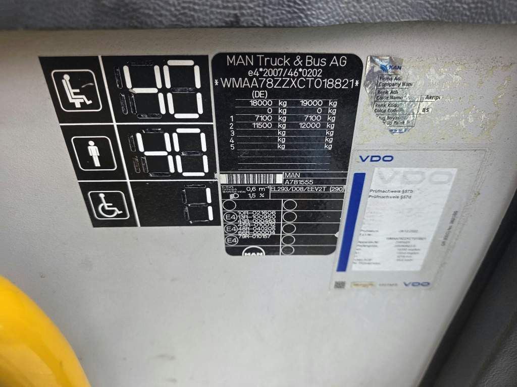 Fahrzeugabbildung MAN A78 Lions City, 40+40+1,Retarder, Klima, Euro 5